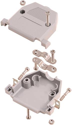 Encitech CCOV 15-SC-LG 2360-0102-12 D-SUB Gehäuse Polzahl (num): 15 Kunststoff 180° Hellgrau von ENCITECH