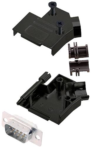 Encitech D45ZK09-BK-DBP-W-K 6355-8103-01 D-SUB Stiftleisten-Set 45° Polzahl (num): 9 Lötkelch 1St. von ENCITECH