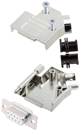 Encitech D45ZK09-DBS-W-K 6355-8003-11 D-SUB Buchsenleisten-Set 45° Polzahl (num): 9 Lötkelch 1St. von ENCITECH