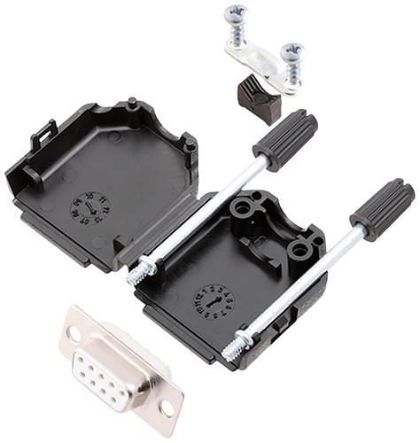 Encitech DPPK09-BK-DBS-W-K 6355-8001-11 D-SUB Buchsenleisten-Set 180° Polzahl (num): 9 Lötkelch von ENCITECH