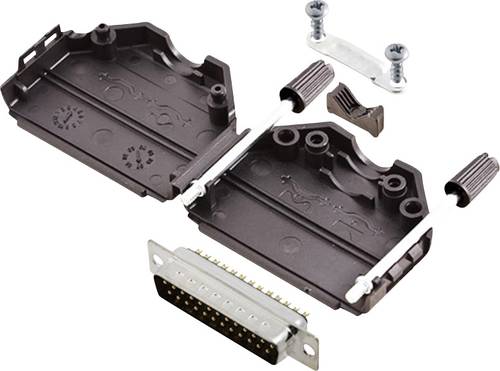 Encitech DPPK25-BK-DBP-K 6355-0001-03 D-SUB Stiftleisten-Set 180° Polzahl (num): 25 Lötkelch 1 Set von ENCITECH