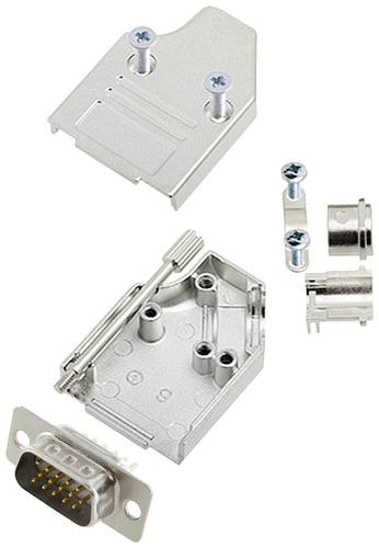 Encitech MHDM35-09-HDP15-W-K 6355-8060-01 D-SUB Stiftleisten-Set 35° Polzahl (num): 15 Lötkelch 1St. von ENCITECH