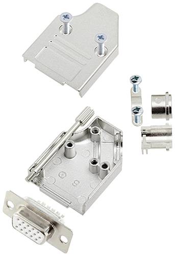 Encitech MHDM35-09-HDS15-W-K 6355-8060-11 D-SUB Buchsenleisten-Set 35° Polzahl (num): 15 Lötkelch von ENCITECH