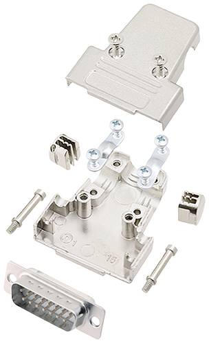 Encitech TRI-M-15-DMP-W-K 6355-8039-02 D-SUB Stiftleisten-Set 180° Polzahl (num): 15 Lötkelch 1St. von ENCITECH