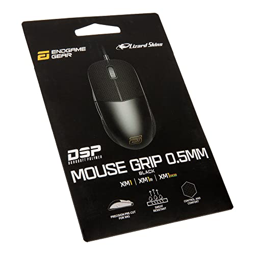 ENDGAME GEAR XM1 Lizard Skins DSP Grip - Maus Griptape Stärke 0,5 mm - Optimale Griffigkeit für Gaming Maus - Gamer Grip - Kompatibilität XM1, XM1r, XM1 RGB - schwarz von ENDGAME GEAR