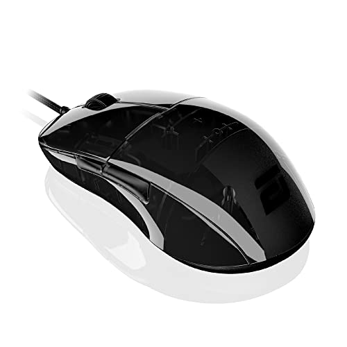 ENDGAME GEAR XM1r Gaming Maus mit Kabel – Optischer PixArt PAW3370-50 : 19.000 DPI - 5 Tasten - Kailh GM 8.0 Switches - 80 Millionen Klicks – USB Ergonomische Leichte Maus 70g - Dark Reflex von ENDGAME GEAR