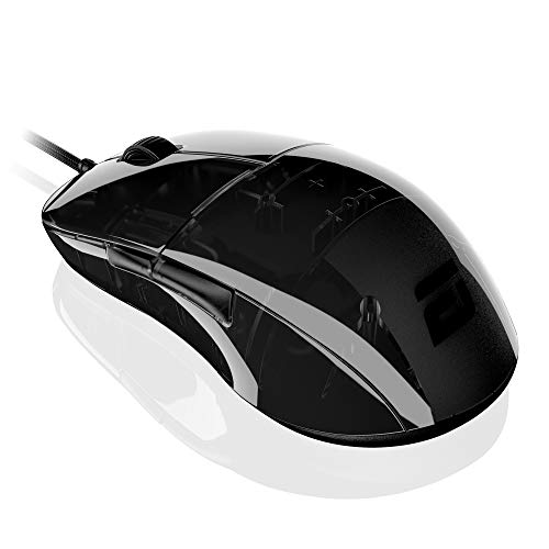 ENDGAME GEAR XM1r Gaming Maus mit Kabel – Optischer PixArt PAW3370-50 : 19.000 DPI - 5 Tasten - Kailh GM 8.0 Switches - 80 Millionen Klicks – USB Ergonomische Leichte Maus 70g - Dark Reflex von ENDGAME GEAR