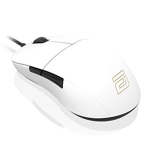 ENDGAME GEAR XM1r Gaming Maus mit Kabel – Optischer PixArt PAW3370-50 : 19.000 DPI - 5 Tasten - Kailh GM 8.0 - Switches - 80 Millionen Klicks – USB Ergonomische Leichte Maus 70g - Weiß von ENDGAME GEAR