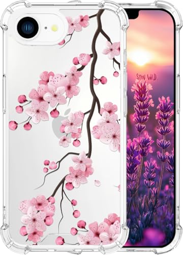 ENDIY Kompatibel mit iPhone 16e Hülle 2025 für Frauen, niedliches Handyhüllen, klares Design, transparent, cooler Kawaii-Schutz, Sakura-Zweig, Rosa, Pfirsich-Kirschblüte ENDIY Kompatibel mit iPhone 16e Hülle 2025 für Frauen, niedliches Handyhüllen, klares Design, transparent, cooler Kawaii-Schutz, Sakura-Zweig, Rosa, Pfirsich-Kirschblüte von ENDIY