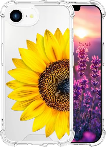ENDIY Kompatibel mit iPhone 16e Hülle 2025 für Frauen, niedliches Handyhüllen, klares Design, transparent, cooler Kawaii-Schutz, Sonnenblume, Sonnenblume ENDIY Kompatibel mit iPhone 16e Hülle 2025 für Frauen, niedliches Handyhüllen, klares Design, transparent, cooler Kawaii-Schutz, Sonnenblume, Sonnenblume von ENDIY