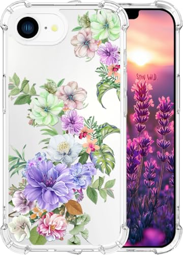ENDIY Kompatibel mit iPhone 16e Hülle 2025 für Frauen, niedliches Handyhüllen, klares Design, transparent, cooler Kawaii-Schutz, beeindruckende Blumen ENDIY Kompatibel mit iPhone 16e Hülle 2025 für Frauen, niedliches Handyhüllen, klares Design, transparent, cooler Kawaii-Schutz, beeindruckende Blumen von ENDIY