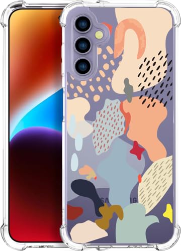ENDIY Schutzhülle für Samsung Galaxy S24 / S25 für Damen, niedliches Funda-Design, transparent, cooler Kawaii-Schutz, abstrakte Kunst ENDIY Schutzhülle für Samsung Galaxy S24 / S25 für Damen, niedliches Funda-Design, transparent, cooler Kawaii-Schutz, abstrakte Kunst von ENDIY