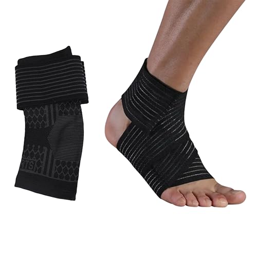 Endless Slip-in Ankle Support Brace | Black | Material: Neoprene & Polyester | Plantar Fasciitis Neorapathy Relief Support for Unisex | Pain Relief, Gym, Sports, Exercise, Workout, Cycling | Pack of 2 Endless Slip-in Ankle Support Brace | Black | Material: Neoprene & Polyester | Plantar Fasciitis Neorapathy Relief Support for Unisex | Pain Relief, Gym, Sports, Exercise, Workout, Cycling | Pack of 2 von Endless