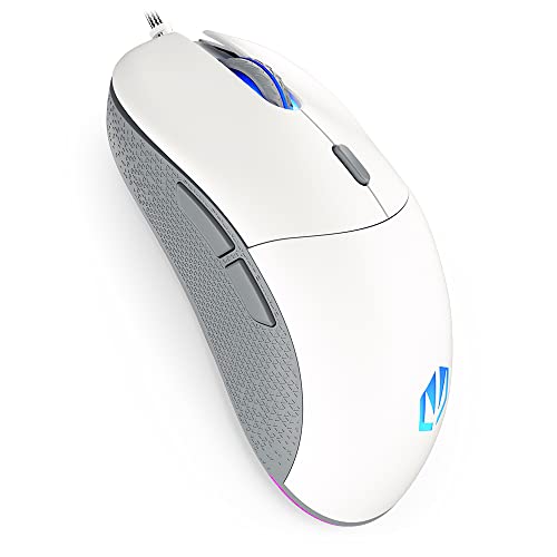 ENDORFY GEM Onyx White, Leichte Gaming-Maus (67 g), PixArt PMW3325 Sensor, 8000 DPI, Kailh GM 4.0 switches, 6 programmierbare Tasten, Mausfüße aus „PTFE”, EY6A012 von ENDORFY