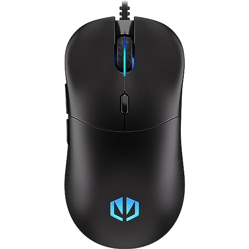 ENDORFY GEM Plus, leichte Gaming-Maus (67 g), Sensor PixArt PAW3370, 19 000 DPI, 1,8 m USB „Paracord, Mechanische Switches Kailh GM 8.0 80M, 6 programmierbare Tasten, Mausfüße aus „PTFE”, EY6A005 von ENDORFY