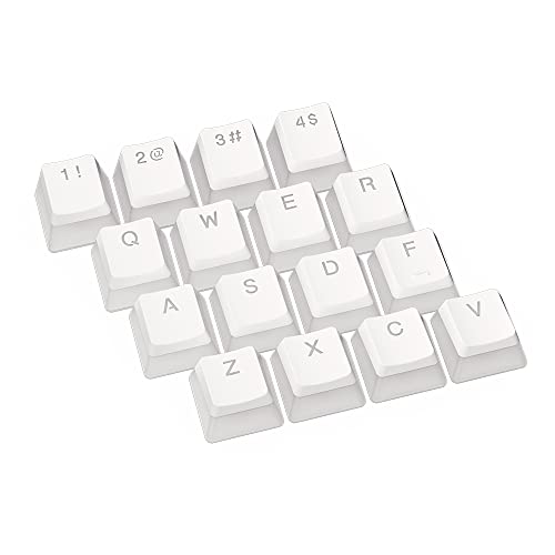 ENDORFY PBT Pudding Onyx White Keycaps, Doppelte Einspritztechnik, Breite Tastaturkompatibilität, Geräuschdämpfende Gummi-O-Ringe im Lieferumfang enthalten, US ANSI-Layout, EY0E003 von ENDORFY