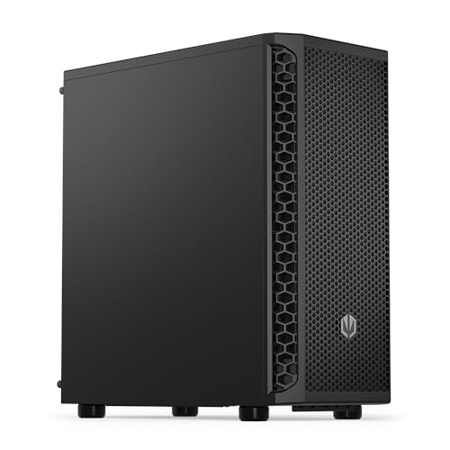 ENDORFY Signum 300 Solid, ATX PC-Gehäuse, Mesh-Frontplatte, 1x PWM-Lüfter enthalten, Herausnehmbare Staubfilter, Breite Kühlungskompatibilität, EY2A003 von ENDORFY