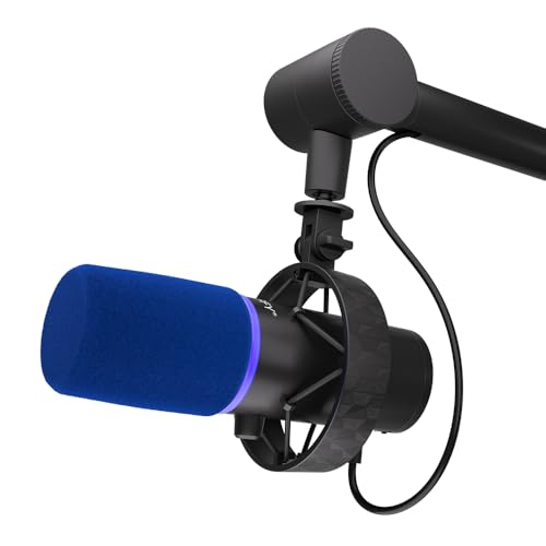 ENDORFY Solum Broadcast EY1B008, hochwertiges USB-Mikrofon, verstellbarer Studioarm, Mute- und Gain-Regler mit Doppelfunktion, 3,5mm Miniklinkenausgang, RGB Mute/Rec Ringanzeige von ENDORFY