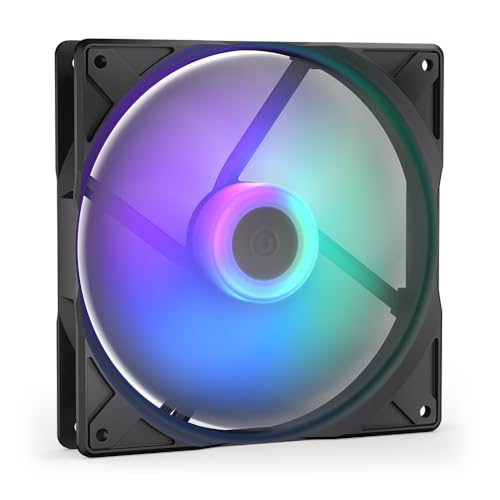 ENDORFY Stratus 140 PWM ARGB, Standard PC-Gehäuselüfter, 140 mm, optionaler automatischer Lüfterstopp, großer Drehzahlbereich mit PWM-Steuerung, hohe Leistung bei Strömungsbeschränkungen, EY4A012 von ENDORFY
