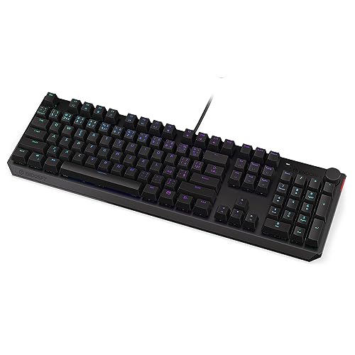 ENDORFY Thock CZ Red, Kailh Red linear switches, Full Size Mechanical Keyboard, Czech Layout, ABS keycaps, Volume Control knob | EY5C009, Schwarz von ENDORFY
