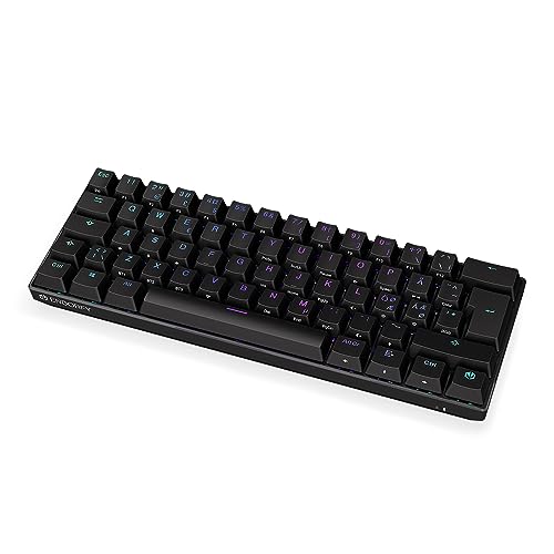 ENDORFY Thock Compact Wireless NO Red, Kailh Box Red linear switches, Wireless Keyboard 2.4 GHz and Bluetooth, Nordic Layout, 60% Size | EY5B001 von ENDORFY