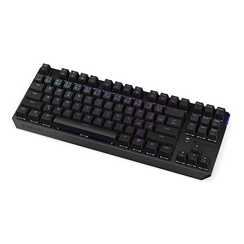 ENDORFY Thock TKL Wireless CZ Red, Kailh Box Red Linear switches, Wireless Keyboard 2.4 GHz and Bluetooth, TKL 80% Mechanical Keyboard, Czech Layout | EY5C005 von ENDORFY