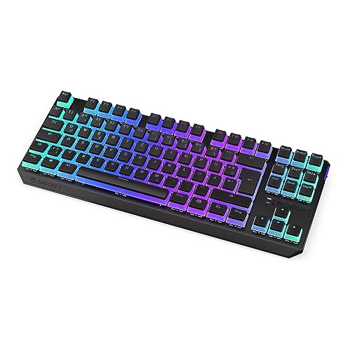 ENDORFY Thock TKL Wireless DE Kailh Box Brown Pudding, Abnehmbares Kabel, Bluetooth und 2.4 GHz Wireless, Pudding PBT Double-Shot Keycaps, Hot-Swap Funktion, Deutsches Layout QWERTZ | EY5D016 von ENDORFY
