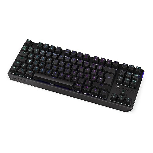 ENDORFY Thock TKL Wireless HU Red, Kailh Box Red linear switches, Wireless Keyboard 2.4 GHz and Bluetooth, TKL 80% Mechanical Keyboard, Hungarian Layout | EY5E006 von ENDORFY