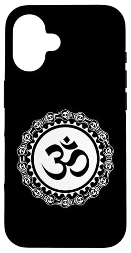 AUM OHM Fahrrad Ritzel Kette Radfahren inspiriert Hülle für iPhone 16 AUM OHM Fahrrad Ritzel Kette Radfahren inspiriert Hülle für iPhone 16 von ENDU Designs - Cycling Inspired Apparel