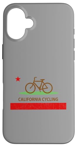 Flagge von Kalifornien für Mountainbikes und Rennräder Hülle für iPhone 16 Plus Flagge von Kalifornien für Mountainbikes und Rennräder Hülle für iPhone 16 Plus von ENDU Designs - Cycling Inspired Apparel