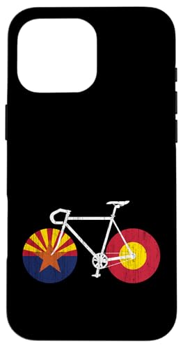RIDE ARIZONA Rising Sun Flagge Rennrad Fahrrad inspiriert Hülle für iPhone 16 Pro Max RIDE ARIZONA Rising Sun Flagge Rennrad Fahrrad inspiriert Hülle für iPhone 16 Pro Max von ENDU Designs - Cycling Inspired Apparel