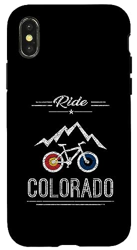 Ride Colorado Mountainbike-inspiriertes Design Hülle für iPhone X/XS Ride Colorado Mountainbike-inspiriertes Design Hülle für iPhone X/XS von ENDU Designs - Cycling Inspired Apparel