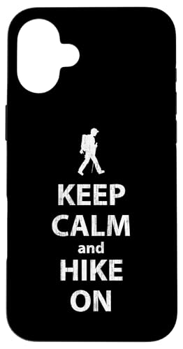 Keep Calm and Hike On – Backpacker Hiker inspiriertes Design Hülle für iPhone 16 Plus Keep Calm and Hike On – Backpacker Hiker inspiriertes Design Hülle für iPhone 16 Plus von ENDU Designs - Hiker Backpacker Inspired Apparel