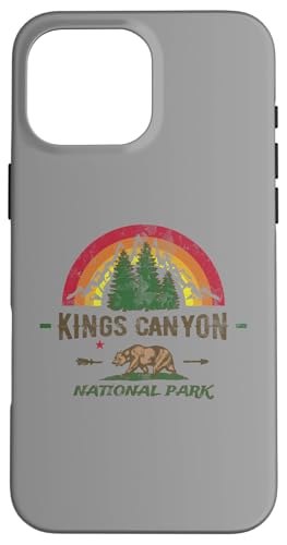 Kings Canyon, Kalifornien – Nationalpark inspiriertes Design Hülle für iPhone 16 Pro Max von ENDU Designs - Hiker Backpacker Inspired Apparel