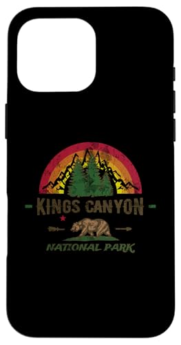 Kings Canyon National Park, inspiriert von Naturwanderern und Rucksacktouristen Hülle für iPhone 16 Pro Max von ENDU Designs - Hiker Backpacker Inspired Apparel