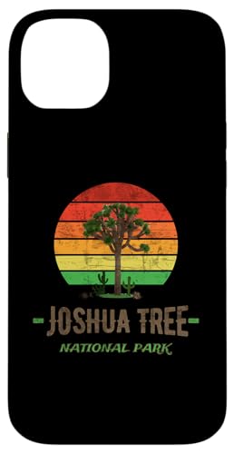 Vom Joshua Tree Nationalpark, vom Wanderer bei Sonnenuntergang in der Wüste inspiriert Hülle für iPhone 14 Plus von ENDU Designs - Hiker Backpacker Inspired Apparel