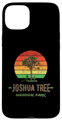 Vom Joshua Tree Nationalpark, vom Wanderer bei Sonnenuntergang in der Wüste inspiriert Hülle für iPhone 15 Plus von ENDU Designs - Hiker Backpacker Inspired Apparel