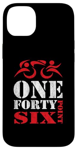 DONE FORTY point SIX - Full Iron Distance Triathlon Hülle für iPhone 14 Plus von ENDU Designs - Triathlon Inspired Apparel