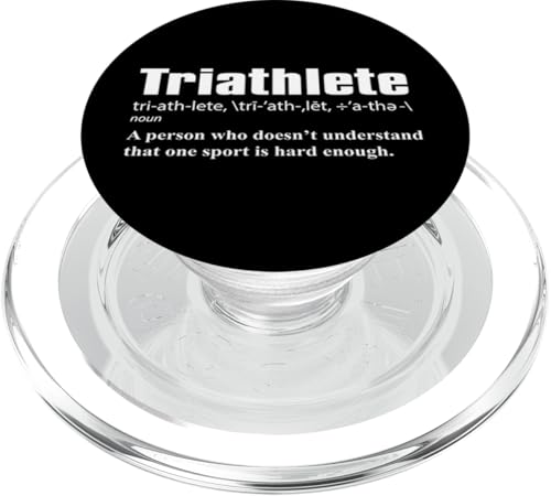 Definition eines Triathletes – Schwimmrad Run Triathlon Design PopSockets PopGrip für MagSafe von ENDU Designs - Triathlon Inspired Apparel