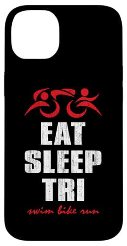 EAT SLEEP TRI Swim Bike Run – Triathlet Triathlon inspiriert Hülle für iPhone 14 Plus EAT SLEEP TRI Swim Bike Run – Triathlet Triathlon inspiriert Hülle für iPhone 14 Plus von ENDU Designs - Triathlon Inspired Apparel
