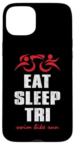 EAT SLEEP TRI Swim Bike Run – Triathlet Triathlon inspiriert Hülle für iPhone 15 Plus EAT SLEEP TRI Swim Bike Run – Triathlet Triathlon inspiriert Hülle für iPhone 15 Plus von ENDU Designs - Triathlon Inspired Apparel