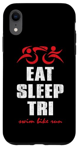 EAT SLEEP TRI Swim Bike Run – Triathlet Triathlon inspiriert Hülle für iPhone XR EAT SLEEP TRI Swim Bike Run – Triathlet Triathlon inspiriert Hülle für iPhone XR von ENDU Designs - Triathlon Inspired Apparel