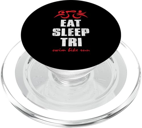 EAT SLEEP TRI Swim Bike Run – Triathlet Triathlon inspiriert PopSockets PopGrip für MagSafe EAT SLEEP TRI Swim Bike Run – Triathlet Triathlon inspiriert PopSockets PopGrip für MagSafe von ENDU Designs - Triathlon Inspired Apparel