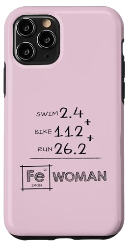 FE (Eisen) Chemie FRAU Triathlon 140,6 Eisendistanz Hülle für iPhone 11 Pro von ENDU Designs - Triathlon Inspired Apparel