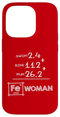 FE (Eisen) Chemie FRAU Triathlon 140,6 Eisendistanz Hülle für iPhone 14 Pro von ENDU Designs - Triathlon Inspired Apparel