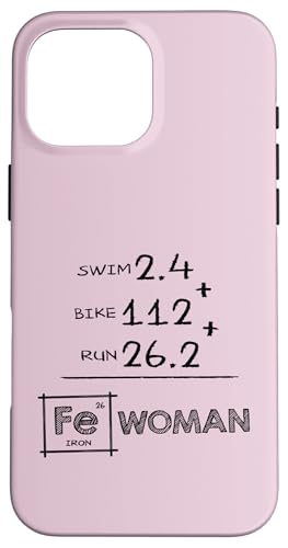 FE (Eisen) Chemie FRAU Triathlon 140,6 Eisendistanz Hülle für iPhone 16 Pro Max von ENDU Designs - Triathlon Inspired Apparel