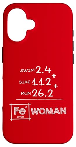 FE (Eisen) Chemie FRAU Triathlon 140,6 Eisendistanz Hülle für iPhone 16 von ENDU Designs - Triathlon Inspired Apparel