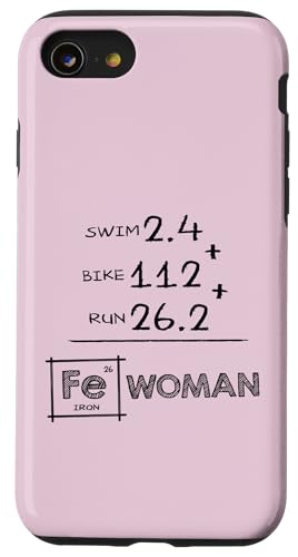 FE (Eisen) Chemie FRAU Triathlon 140,6 Eisendistanz Hülle für iPhone SE (2020) / 7 / 8 von ENDU Designs - Triathlon Inspired Apparel