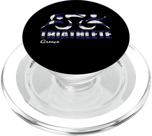 Griechenland-Flagge, Triathlon, griechisches Triathleten-inspiriertes Design PopSockets PopGrip für MagSafe Griechenland-Flagge, Triathlon, griechisches Triathleten-inspiriertes Design PopSockets PopGrip für MagSafe von ENDU Designs - Triathlon Inspired Apparel