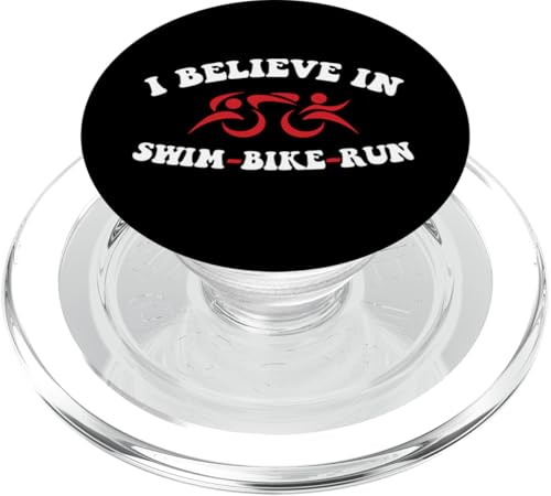 I believe in Swim Bike Run Triathlon Triathlet Inspired PopSockets PopGrip für MagSafe I believe in Swim Bike Run Triathlon Triathlet Inspired PopSockets PopGrip für MagSafe von ENDU Designs - Triathlon Inspired Apparel